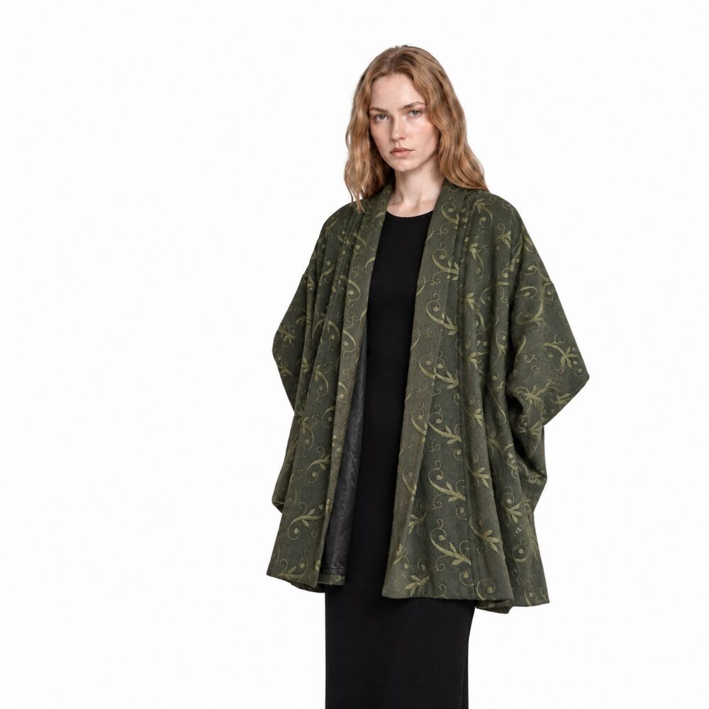 Wearable Art Embroidered Jacket Coat by Jerry Giardelli Made in New England RARE
